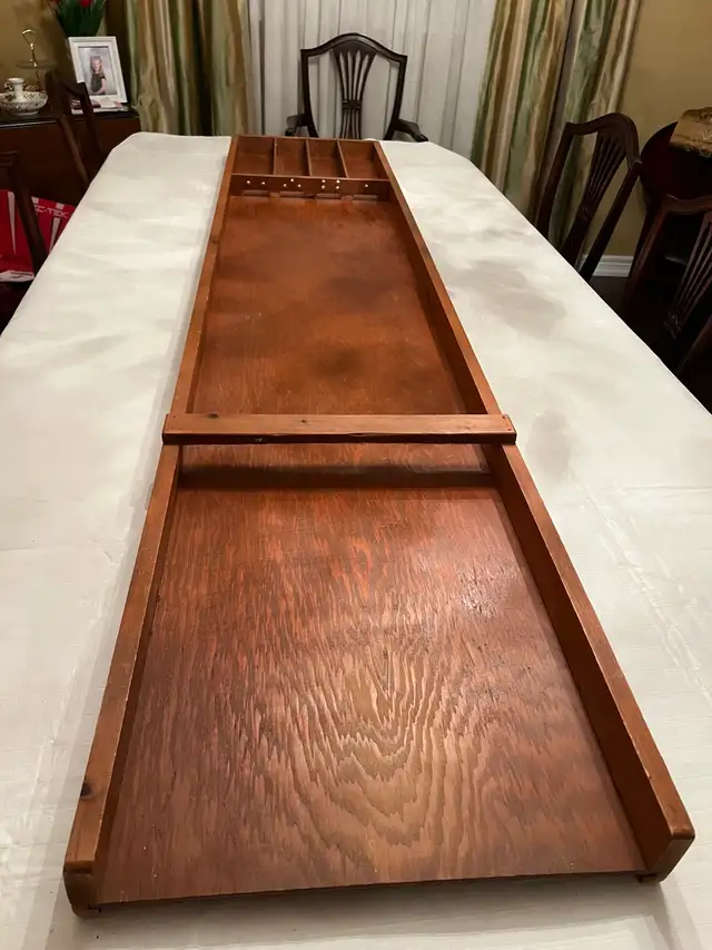 Dutch table top Shuffel Board with 25 pucks
