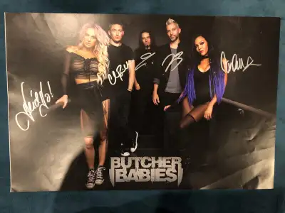 Butcher Babies signed poster, View more