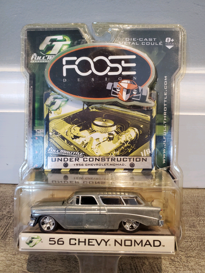 Rare BNIB Item # 49999 Diecast RC2 JL Full Throttle Foose 1956 Chevrolet Nomad Wagon Silver