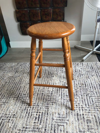 Solid Oak Stool