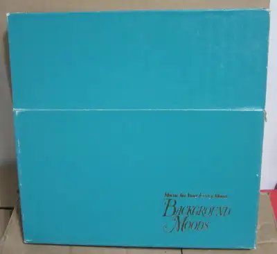 Incomplete boxed set of 9 vinyl LP records from Reader's Digest “Background Moods”. Music for your e...