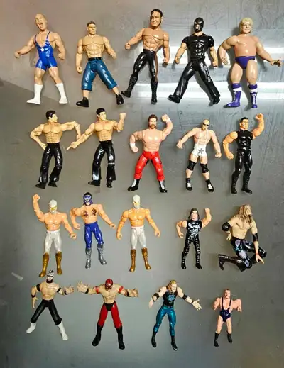 TNA WCW WWE WWF KNOCK-OFF WRESTLING FIGURES RARE, View more