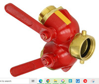 S7100-15S Dixon Brass Full Flow 1/4 Turn 1.5" Fire Hose Valve