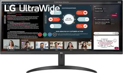 LG UltraWide 34WP500-B 34 Inch Full HD 5ms 75Hz IPS Wide Monitor, View more