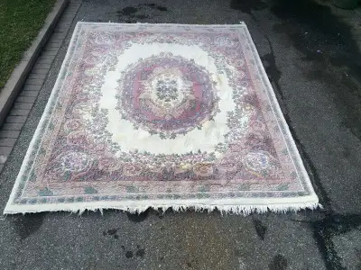 Indo-Persian Wool Rug:  7.5'  x 10' Used:  As is  @ only $200.00, View more