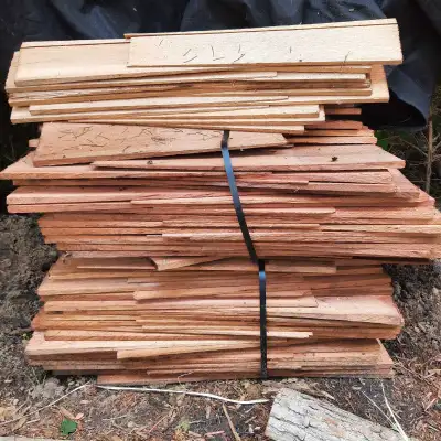 Red Cedar multi sized shingles. Excellent condition. Serious inquiries only. $60 bundles Please call...