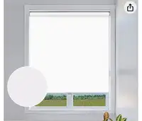 Cordless White Blackout Roller Shades