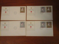 4 Royal 1st Day Issue Stamps 1973 Commonwealth Meeting