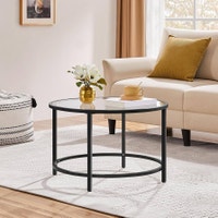 27.6" Round Glass Coffee Table, Small Coffee Table for Living Ro Markham / York Region Toronto (GTA) Preview