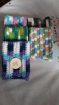 Crochet cotton dishcloths