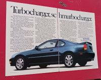 SWEET ORIG 1993 HONDA PRELUDE VTECH CAR AD - AFFICHE