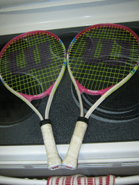 Wilson Hope Girl 23-inch tennis rackets - two - 3.625-inch grip