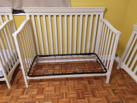 2 Identical Convertible cribs Antique White – Cribs for Twins