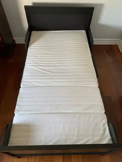 IKEA child’s extendible bed and mattress, View more