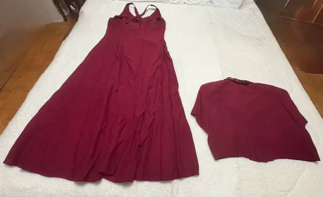 Nu Mode Maroon Dress and Bolero Set in Women's - Dresses & Skirts in City of Toronto - Image 3