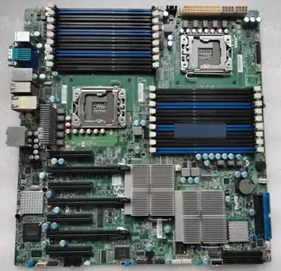 Used pull Supermicro X8DAH+- F-QC001 server motherboard, revision 2.01. Removed from decommissioned...