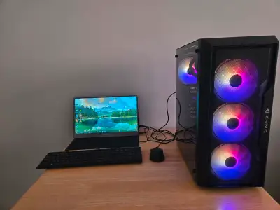 Watercooled RGB E-Sports Gaming PC - Intel 8 Core Xeon+GTX 1060, View more
