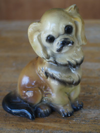 VINTAGE CHALKWARE DOG