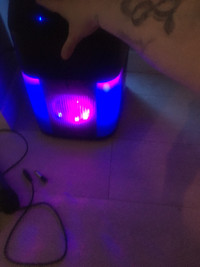 Karaoke projector neon light and pro mic