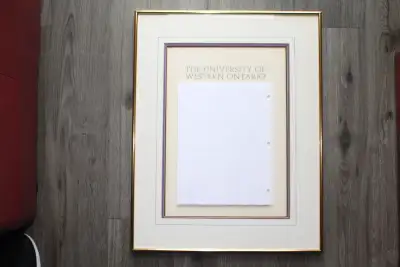 Western University and Conestoga College Degree Frames., View more