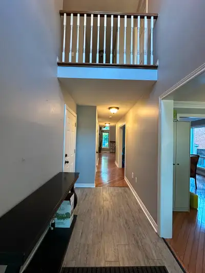 This house is located in a quiet neighborhood, just steps from a bus stop with direct service to Moh...