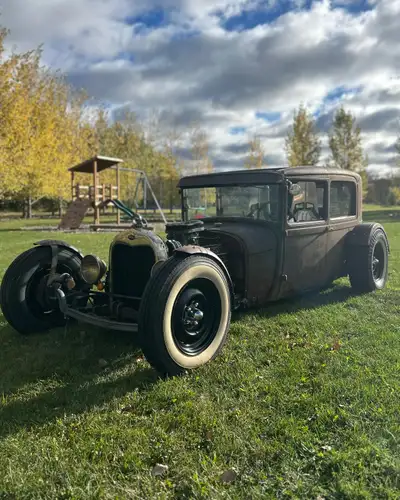 28 Rat Rod. 5.3 LM7 - 700R trans. Manual valve body. Reproduction frame. Boxed w/ ride tech 4 link r...