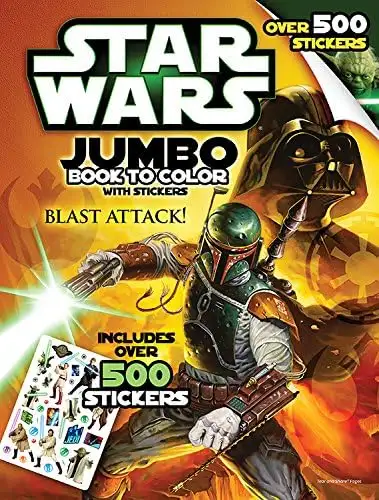 Bendon Publishing Star Wars Giant Sticker Book to Color, View more