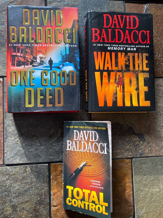 4 David Baldacci Thrillers in Fiction in Edmonton