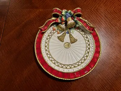 Fitz and Floyd Christmas Plate, View more