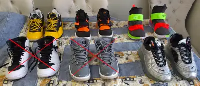 Men's Jordans/Nikes Sizes 11-12, lot or individual, no boxes, View more
