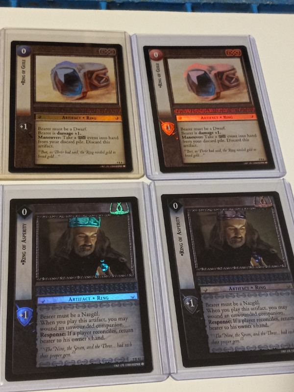 LOTR TCG Rare Foil Cards Various Lots Unplayed Mint in Arts & Collectibles in Trenton
