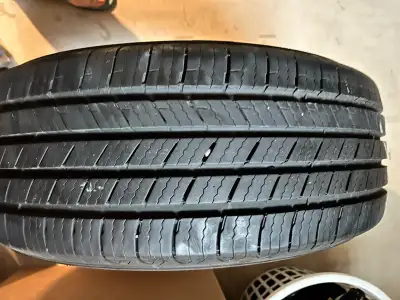 Selling a single Michelin X Tour A/S T+H tire, size 205/55R16. This tire is in used condition, showi...