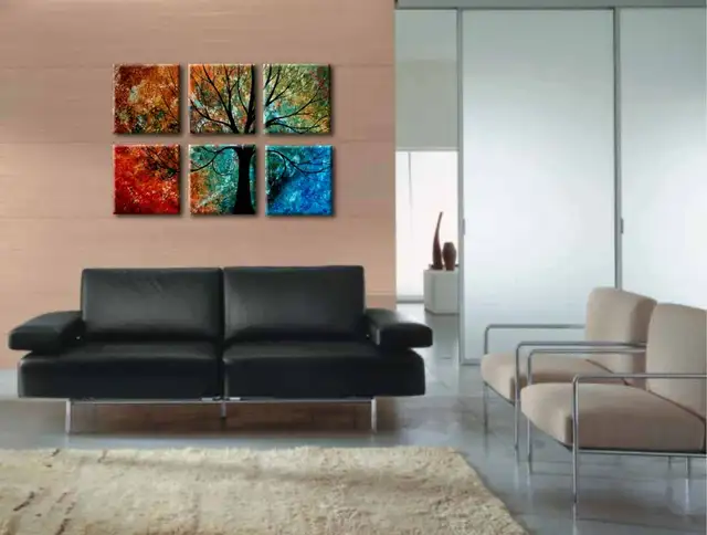 Waiting for You 36"x24" Original Art Hand-Painted Tree Painting in Home Décor & Accents in Saskatoon - Image 3