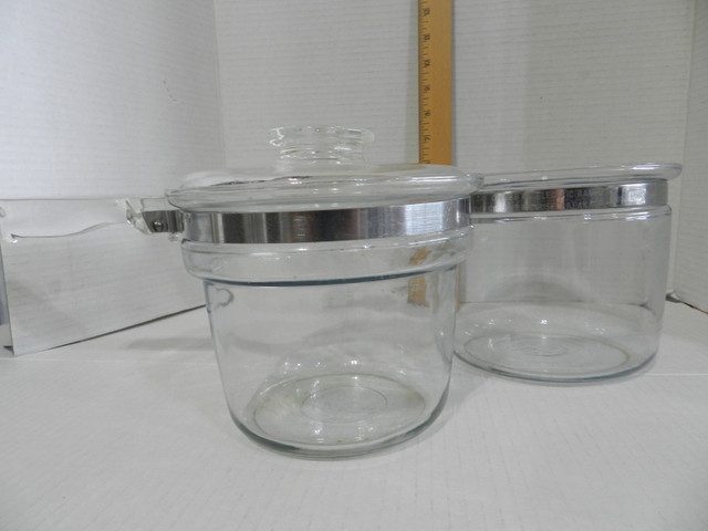 Vintage PYREX 6283 Flameware Double Boiler / Glass Double Boiler in Arts & Collectibles in Strathcona County - Image 2