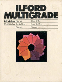 Ilford Multigrade Darkroom Filters 3x5"
