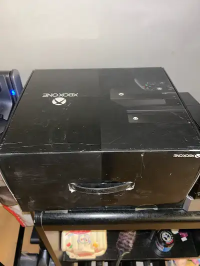 Xbox one with connect, controller games and original box, View more