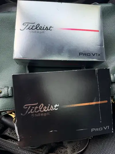 brand new Titleist Pro V1 & Pro V1X golf balls 2 boxes paid $88, View more