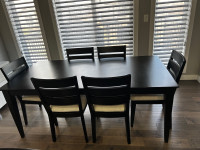 La-Z-Boy dining table with 6 chairs and 3 bar stools 