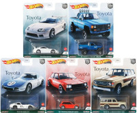 Hot Wheels Premium 2021 Toyota Series Complete Set of 5 Cars