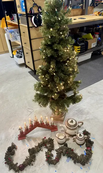 Christmas Tree, Tea Set, Garland, Adventsljustakar, View more