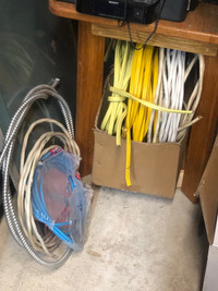 Small lengths of electrical cable 12/2 ,cat6