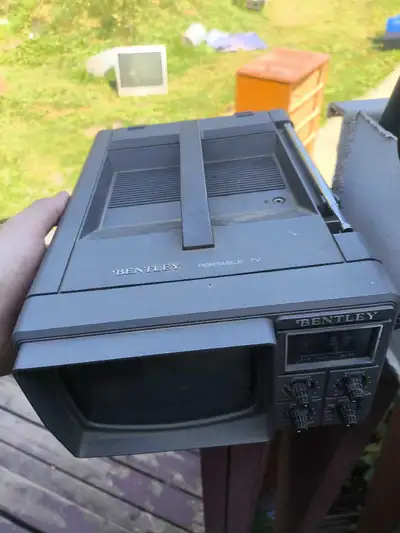 Vintage Bentley small Portable TV CRT tube, View more