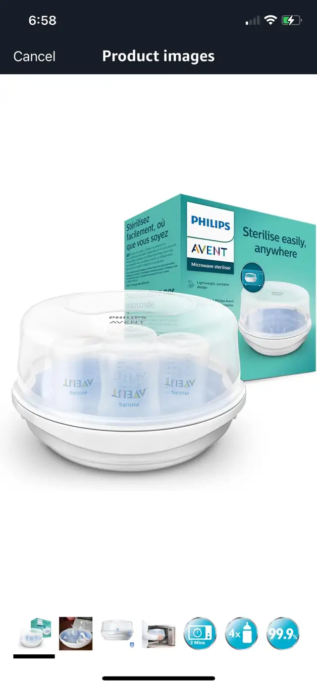 Philips AVENT Steam Sterilizer For Microwave in Feeding & High Chairs in Cambridge - Image 2