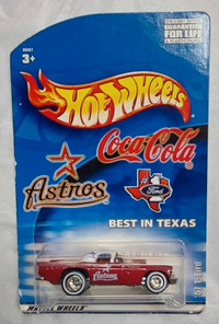  Hot Wheels Coca-Cola Astrios Die Cast Best In Texas 57 T-Bird