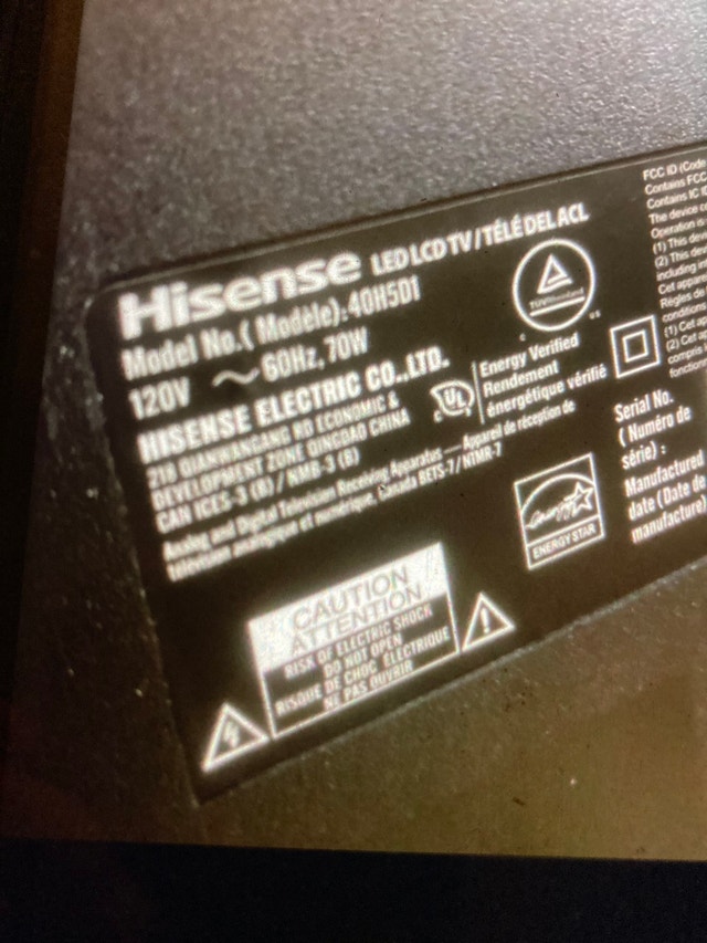 Deux télévisions à vendre Hisense TVs Gatineau Kijiji