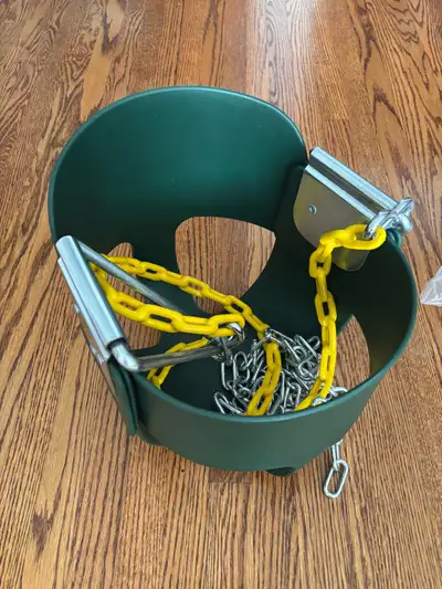 Never used Eastern Jungle Full Bucket Swing. Pet free, smoke free home, child was too big for it. If...