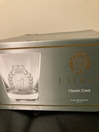 Polo Ralph Lauren double old fashioned set of Four classic crest