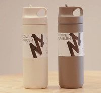 550ml stainless steel water bottle with lid