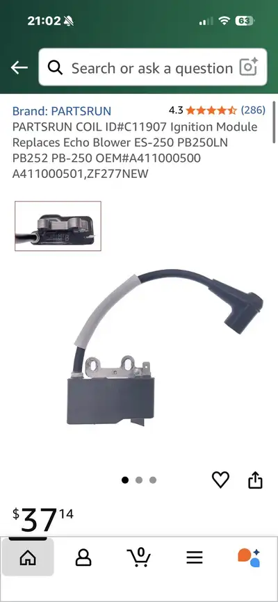 COIL  Ignition Module Replaces Echo Blower ES-250 PB250L, View more