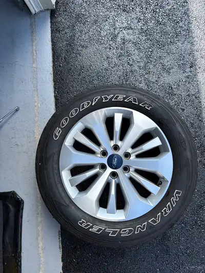 20” Rims and tires off a F-150 Rims like new and tires 50% Tread remaining
